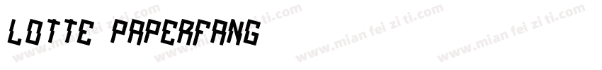 Lotte Paperfang字体转换